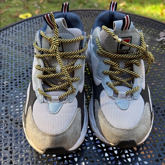 Fila Black and Gray Sneakers with Yellow Accents - Picture 1 of 11